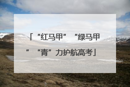 “红马甲”“绿马甲”“青”力护航高考