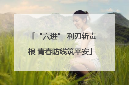 “六进” 利刃斩毒根 青春防线筑平安