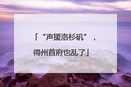 “声援洛杉矶”，得州首府也乱了