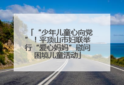 “少年儿童心向党”！平顶山市妇联举行“爱心妈妈”慰问困境儿童活动