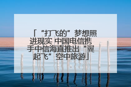 “打飞的”梦想照进现实 中国电信携手中信海直推出“翼起飞”空中旅游