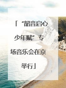“韶音启心 少年赋”专场音乐会在京举行