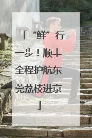 “鲜”行一步！顺丰全程护航东莞荔枝进京