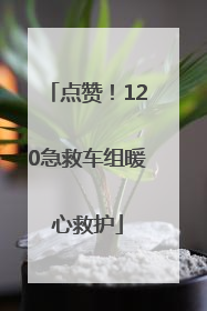 点赞！120急救车组暖心救护