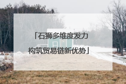 石狮多维度发力 构筑贸易链新优势