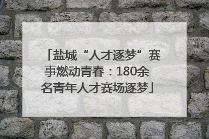 盐城“人才逐梦”赛事燃动青春：180余名青年人才赛场逐梦