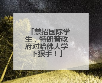 禁招国际学生，特朗普政府对哈佛大学下狠手！