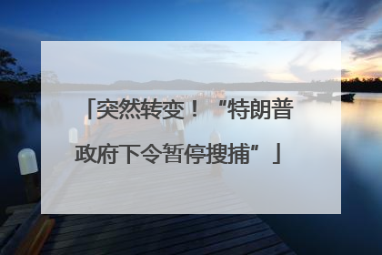 突然转变！“特朗普政府下令暂停搜捕”