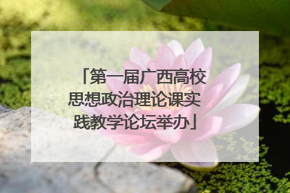 第一届广西高校思想政治理论课实践教学论坛举办