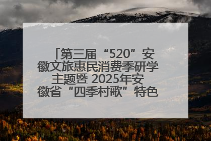 第三届“520”安徽文旅惠民消费季研学主题暨 2025年安徽省“四季村歌”特色展演燃动池州
