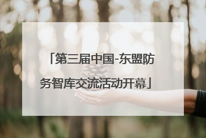 第三届中国-东盟防务智库交流活动开幕