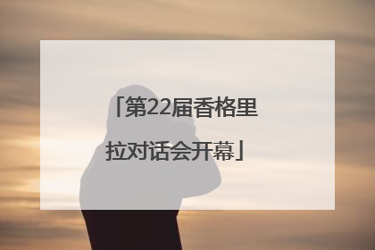 第22届香格里拉对话会开幕