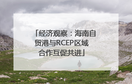 经济观察：海南自贸港与RCEP区域合作互促共进