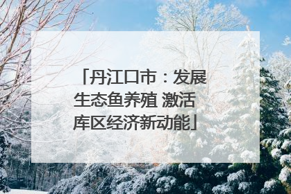 丹江口市：发展生态鱼养殖 激活库区经济新动能