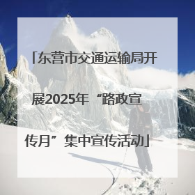 东营市交通运输局开展2025年“路政宣传月”集中宣传活动