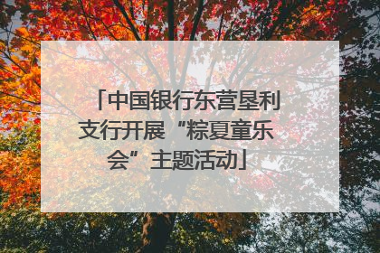 中国银行东营垦利支行开展“粽夏童乐会”主题活动
