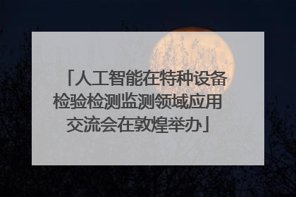 人工智能在特种设备检验检测监测领域应用交流会在敦煌举办