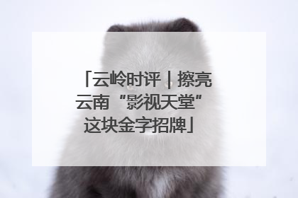 云岭时评｜擦亮云南“影视天堂”这块金字招牌