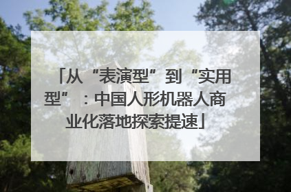 从“表演型”到“实用型”：中国人形机器人商业化落地探索提速