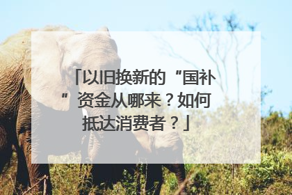 以旧换新的“国补”资金从哪来？如何抵达消费者？