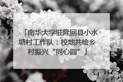 南华大学驻隆回县小水塘村工作队：校地共绘乡村振兴“同心圆”
