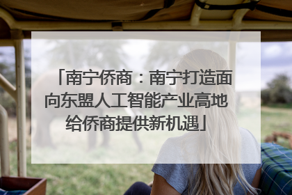 南宁侨商：南宁打造面向东盟人工智能产业高地给侨商提供新机遇