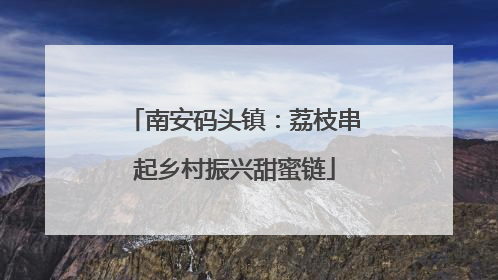 南安码头镇：荔枝串起乡村振兴甜蜜链