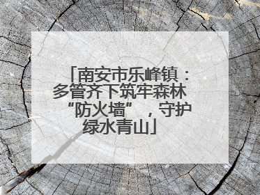 南安市乐峰镇：多管齐下筑牢森林“防火墙”，守护绿水青山