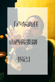 卢东亮任山西省委副书记