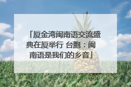 厦金湾闽南语交流盛典在厦举行 台胞：闽南语是我们的乡音