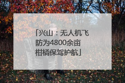 兴山：无人机飞防为4800余亩柑橘保驾护航