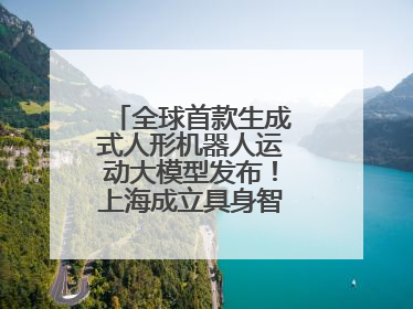 全球首款生成式人形机器人运动大模型发布！上海成立具身智能数据联盟