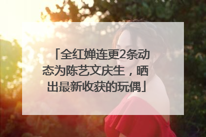 全红婵连更2条动态为陈艺文庆生，晒出最新收获的玩偶