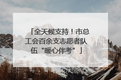 全天候支持！市总工会百余支志愿者队伍“暖心伴考”