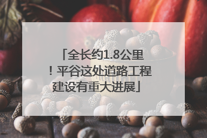 全长约1.8公里！平谷这处道路工程建设有重大进展