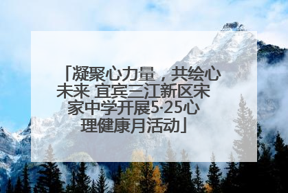 凝聚心力量，共绘心未来 宜宾三江新区宋家中学开展5·25心理健康月活动