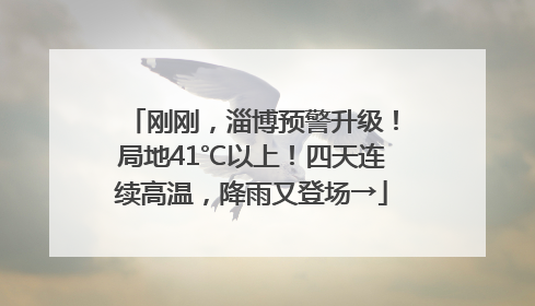 刚刚，淄博预警升级！局地41℃以上！四天连续高温，降雨又登场→