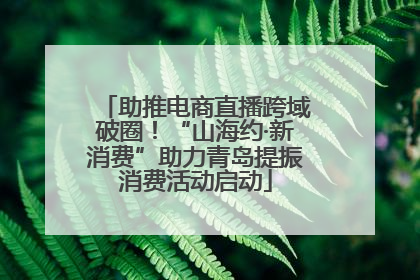 助推电商直播跨域破圈！“山海约·新消费”助力青岛提振消费活动启动