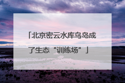 北京密云水库鸟岛成了生态“训练场”