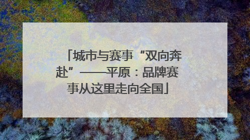 城市与赛事“双向奔赴”——平原：品牌赛事从这里走向全国