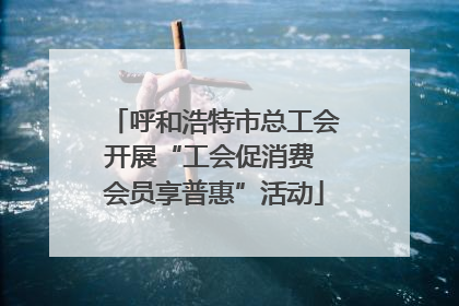 呼和浩特市总工会开展“工会促消费 会员享普惠”活动