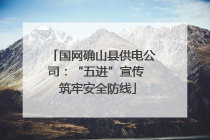 国网确山县供电公司：“五进”宣传 筑牢安全防线