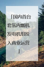 国内首台套氢内燃机发电机组投入商业运营