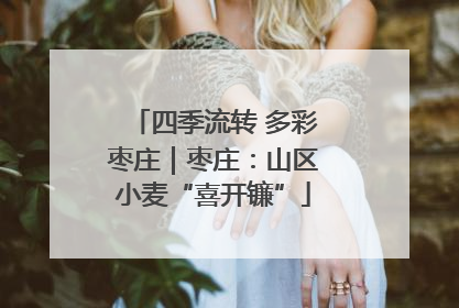 四季流转 多彩枣庄｜枣庄：山区小麦“喜开镰”