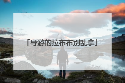 导游的拉布布别乱拿