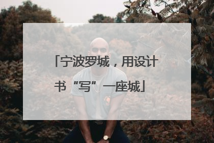 宁波罗城，用设计书“写”一座城