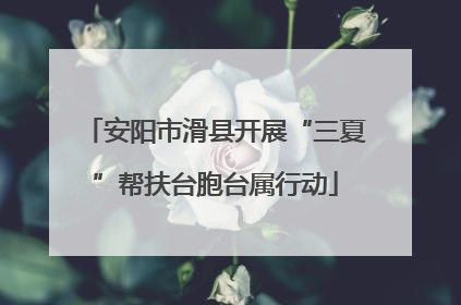 安阳市滑县开展“三夏”帮扶台胞台属行动