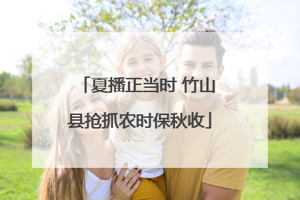 夏播正当时 竹山县抢抓农时保秋收