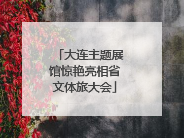 大连主题展馆惊艳亮相省文体旅大会