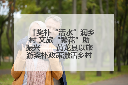 奖补“活水”润乡村 文旅“繁花”助振兴——黄龙县以旅游奖补政策激活乡村振兴新动能